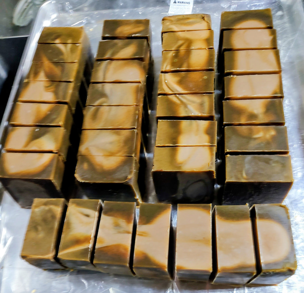 Honey, Turmeric, & Black Walnut Swirl Soap Bar