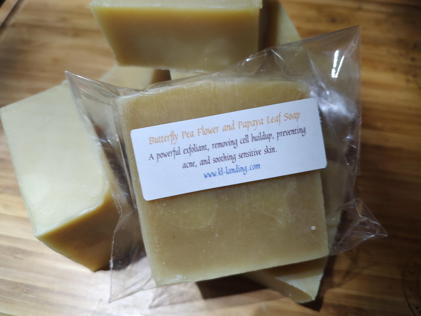 Butterfly Pea Flower and Papaya Leaf Soap Bar
