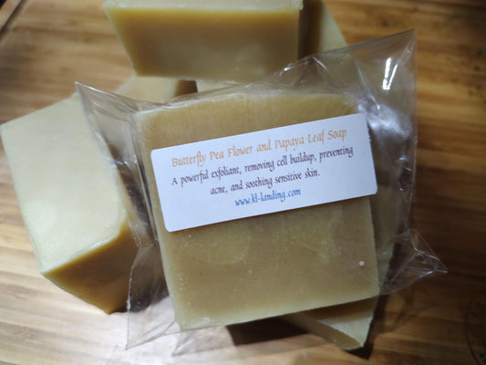 Butterfly Pea Flower and Papaya Leaf Soap Bar