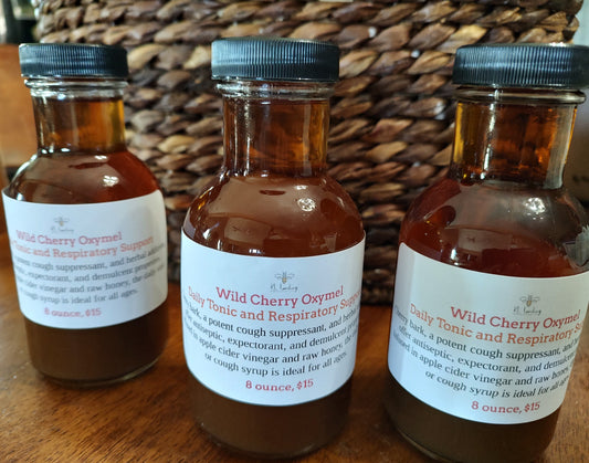 Wild Cherry Oxymel - Daily Tonic and Respiratory Support